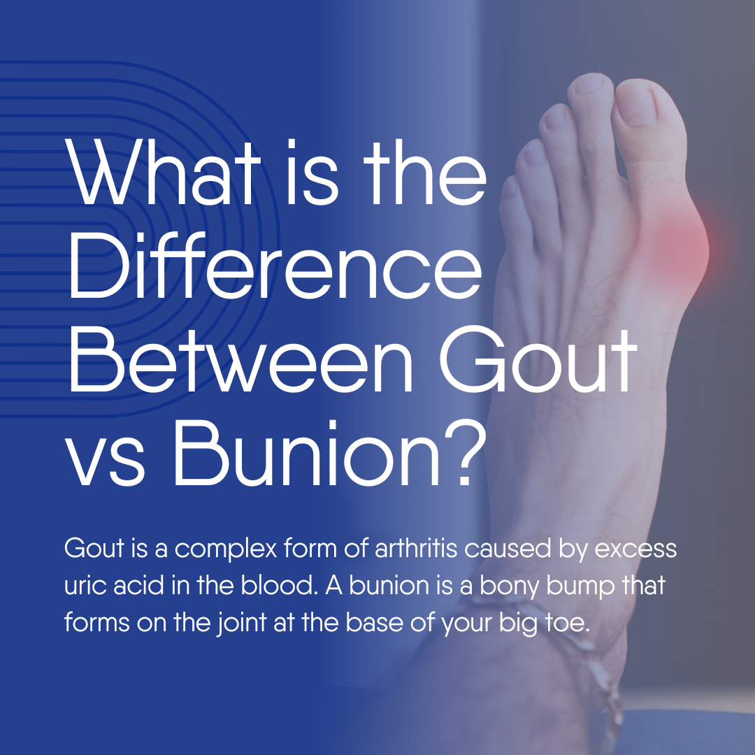 What is the difference between gout and bunion